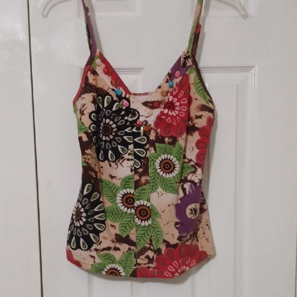 Colorful Floral Camisole Top